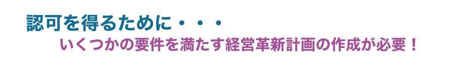 新規事業を開始!経営革新計画を作成しよう!