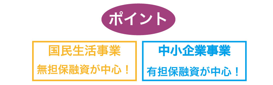 日本政策金融公庫の事業!国民生活事業と中小企業事業の違いとは??
