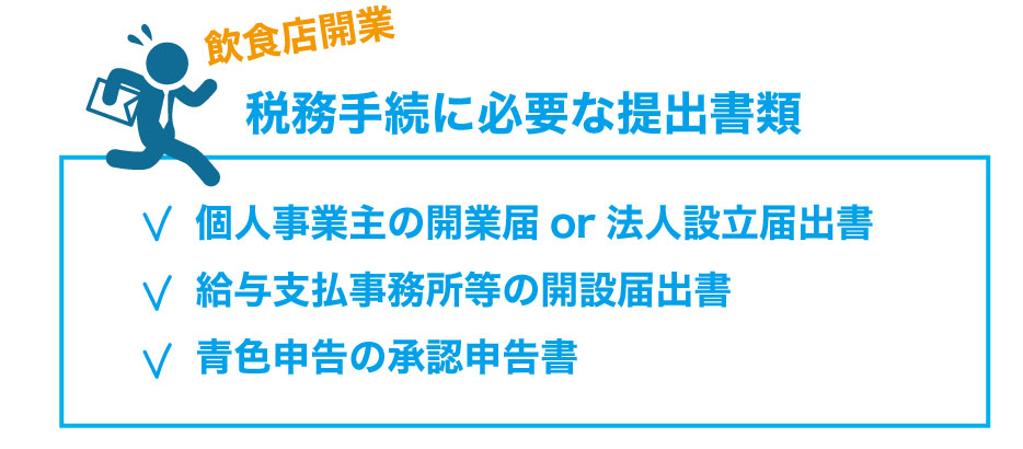 飲食店を開業!開業後の税務関係手続とは?