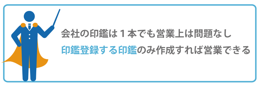 創業するときに印鑑って何本必要なの?