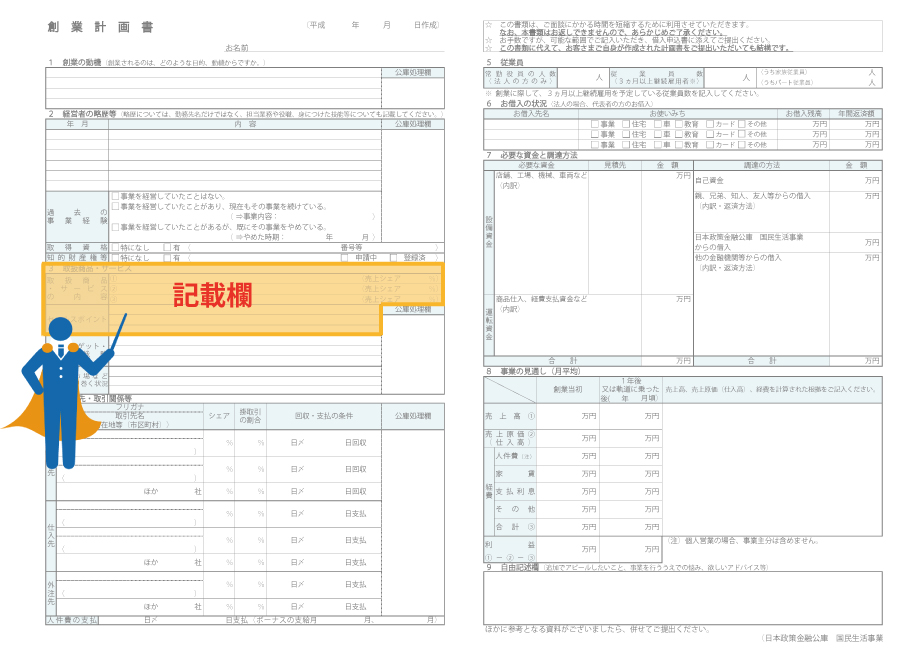 創業融資を成功させるための創業計画書|取扱商品・サービスの書き方