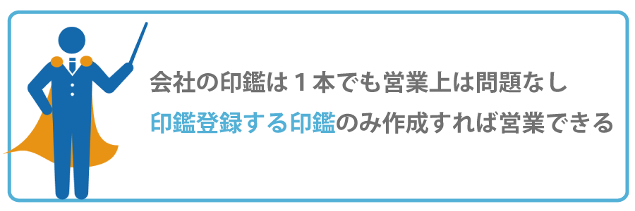 創業するときに印鑑って何本必要なの?
